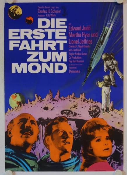 Die erste Fahrt zum Mond originales deutsches Filmplakat